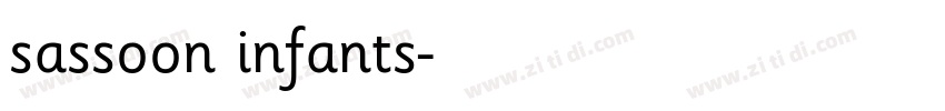 sassoon infants字体转换 sassoon infants字体转换